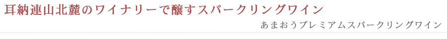 耳納連山北麓のワイナリーで醸すスパークリングワイン　あまおうプレミアムスパークリングワイン